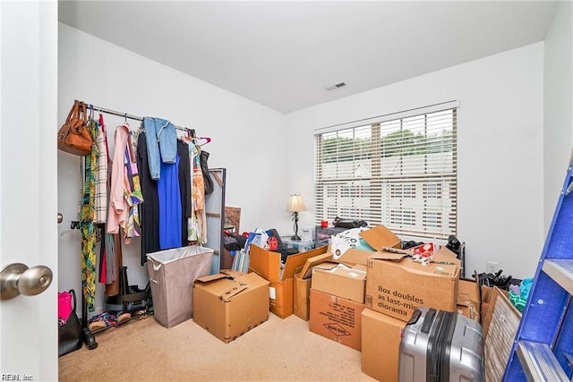 storage featuring visible vents