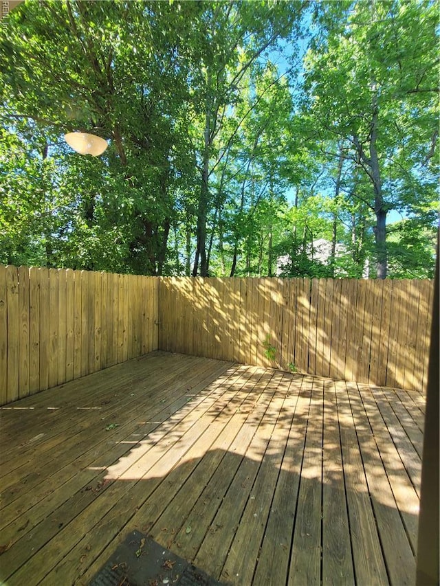 wooden deck with fence