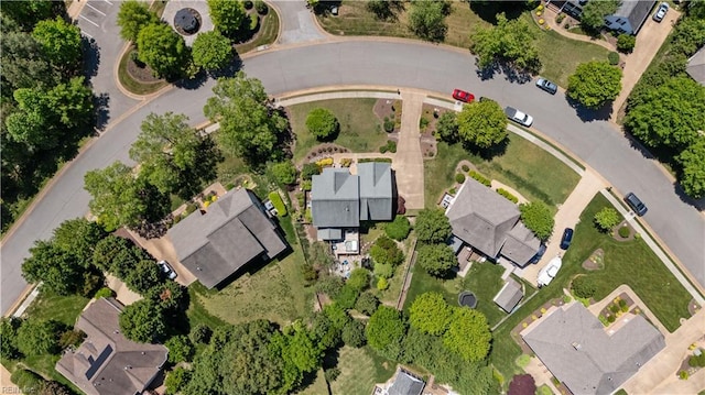 aerial view featuring a residential view