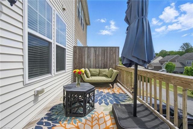 view of wooden terrace