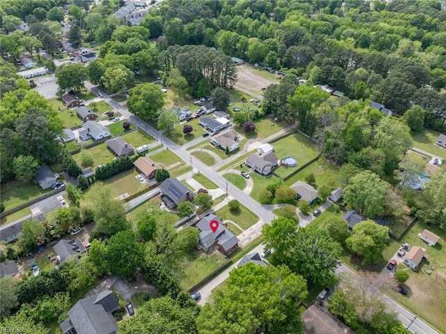 100 Hudgins Rd, Poquoson, VA 23662 - birds eye view of property with a residential view