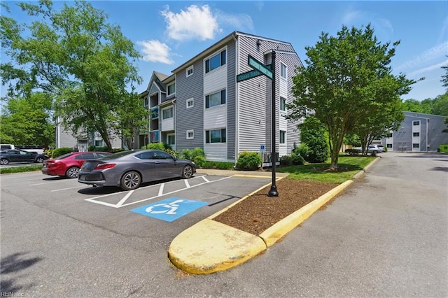 view of uncovered parking lot