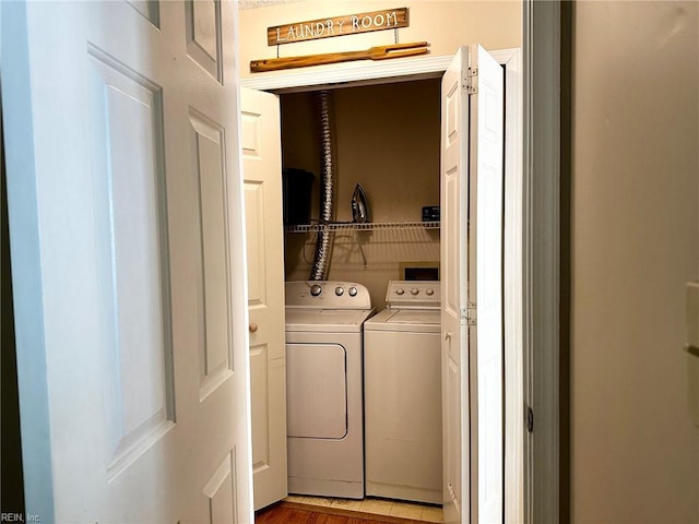 laundry area with laundry area and washer and dryer