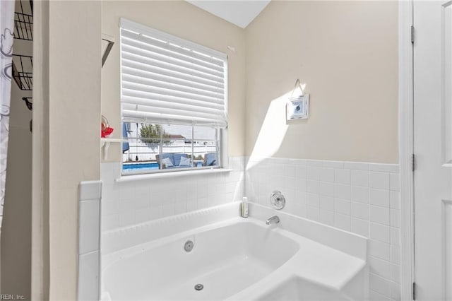 full bathroom featuring a bath