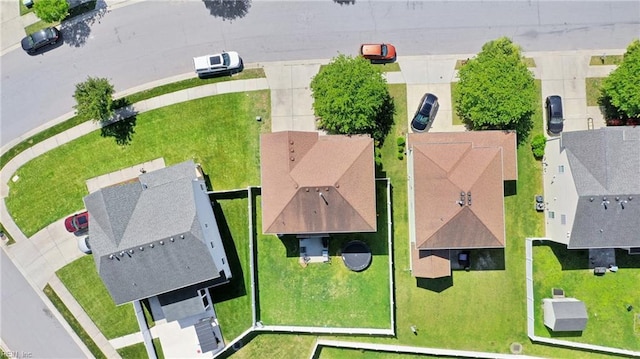 bird's eye view featuring a residential view