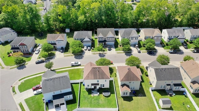 bird's eye view featuring a residential view