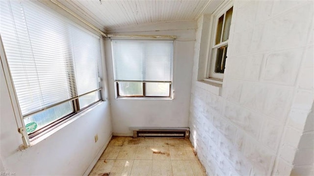 1233 Transylvania Ave, Chesapeake, VA 23324 - spare room featuring lofted ceiling, plenty of natural light, and wood ceiling