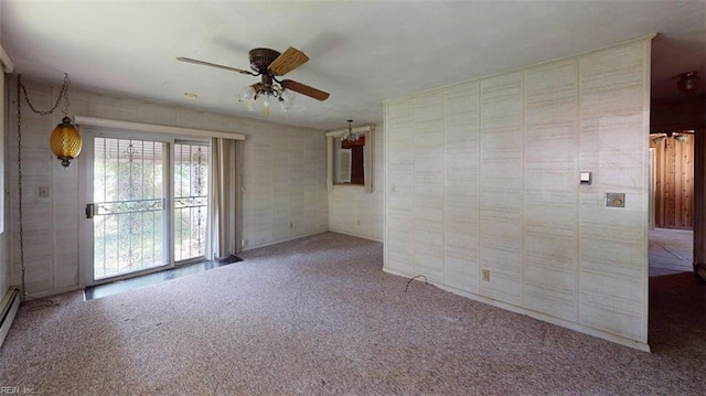 1233 Transylvania Ave, Chesapeake, VA 23324 - carpeted spare room with ceiling fan