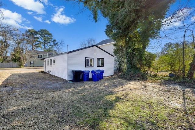 view of property exterior