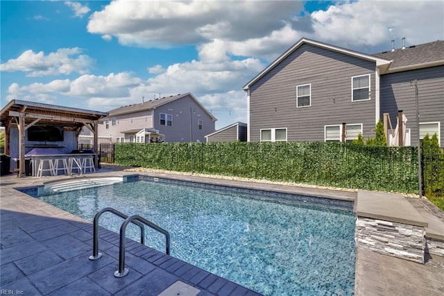 2848 Kingsfield Dr, Virginia Beach, VA 23456 - view of pool with a patio, a fenced in pool, a fenced backyard, and outdoor dry bar