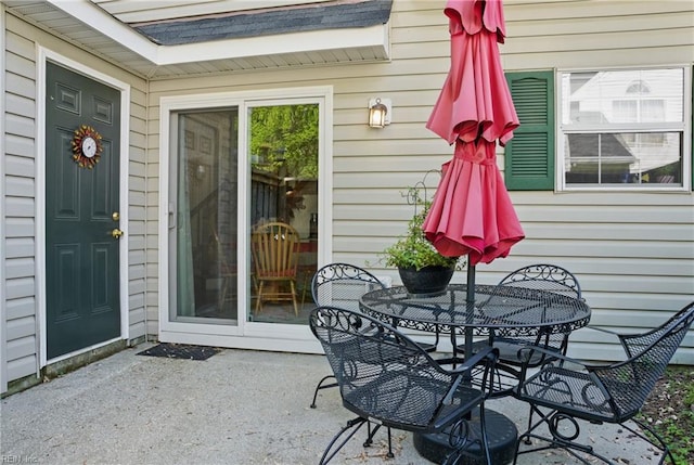 view of patio / terrace featuring outdoor dining area