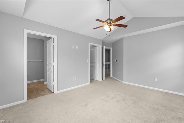 5324 Tamworth Pl, Virginia Beach, VA 23455 - unfurnished bedroom featuring a spacious closet, lofted ceiling, carpet, and baseboards