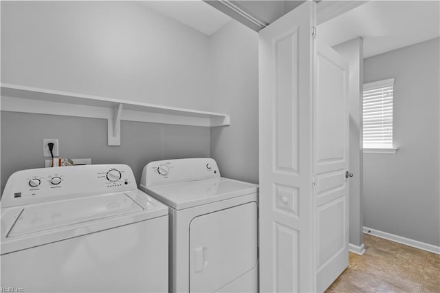 5324 Tamworth Pl, Virginia Beach, VA 23455 - laundry room featuring washer and dryer and baseboards