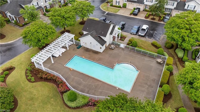 5324 Tamworth Pl, Virginia Beach, VA 23455 - aerial view of residential area featuring a pool
