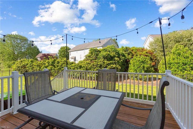 13095 Lighthouse Ln, Carrollton, VA 23314 - wooden deck featuring a fenced backyard