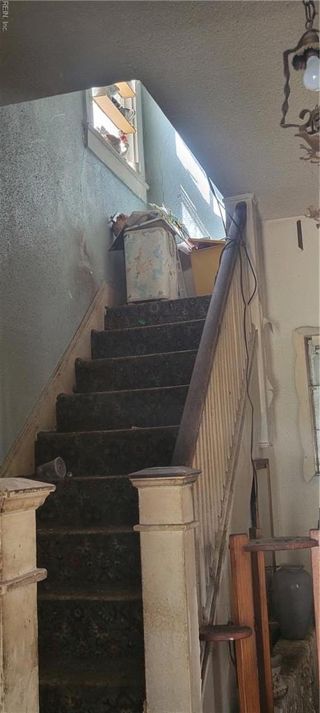 view of stairway