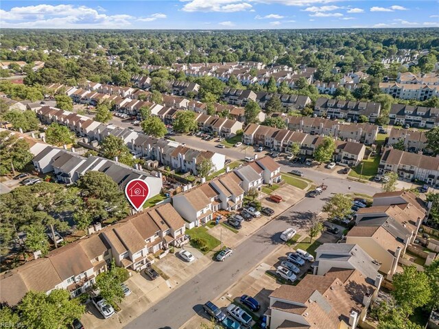 bird's eye view featuring a residential view