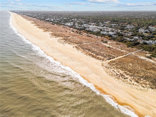 8506 Atlantic Ave Unit B, Virginia Beach, VA 23451 - drone / aerial view with a beach view and a water view