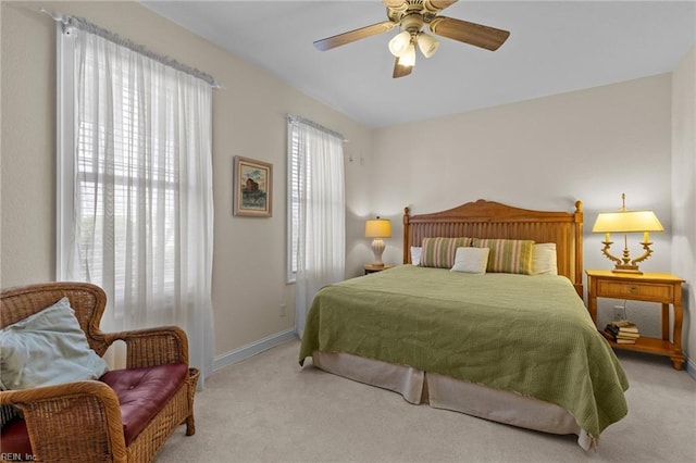 8506 Atlantic Ave Unit B, Virginia Beach, VA 23451 - carpeted bedroom with baseboards and a ceiling fan