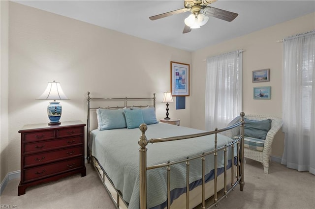 8506 Atlantic Ave Unit B, Virginia Beach, VA 23451 - carpeted bedroom featuring a ceiling fan and baseboards