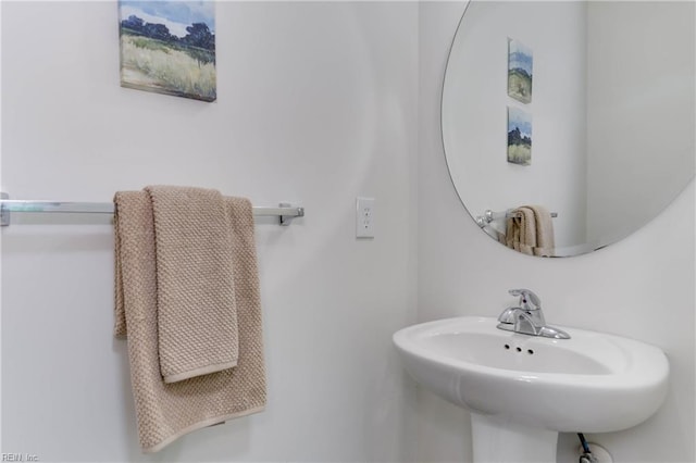 bathroom with a sink