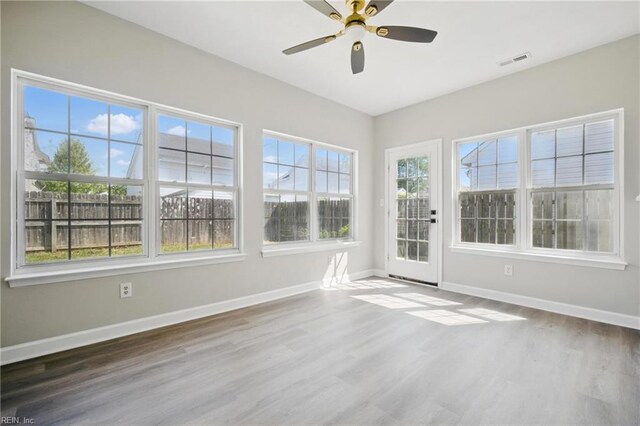 3612 Purebred Dr, Virginia Beach, VA 23453 - unfurnished sunroom featuring visible vents