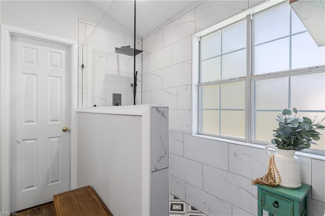 full bath featuring walk in shower
