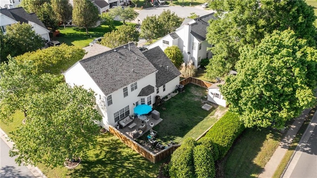 birds eye view of property featuring a residential view