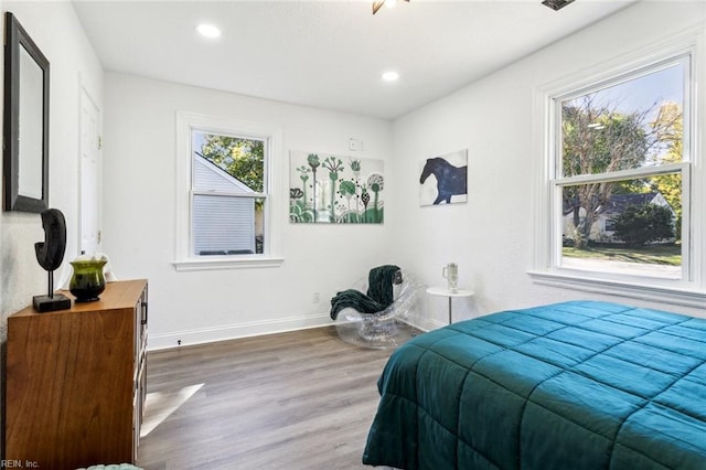 9 W Bayberry Ct, Hampton, VA 23669 - bedroom featuring recessed lighting, baseboards, and wood finished floors