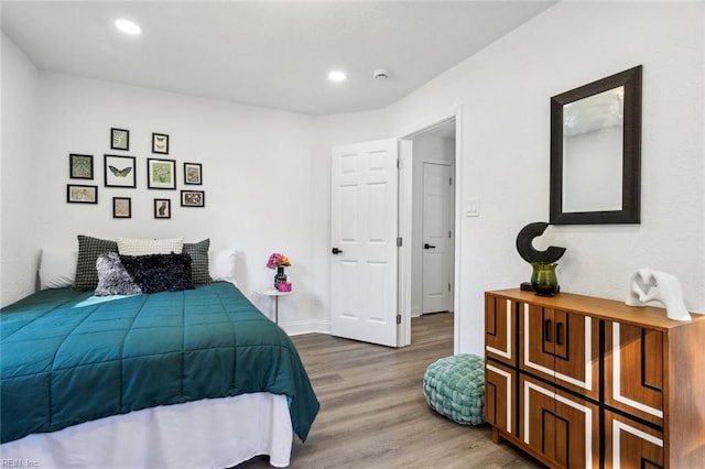 9 W Bayberry Ct, Hampton, VA 23669 - bedroom featuring baseboards, recessed lighting, and wood finished floors