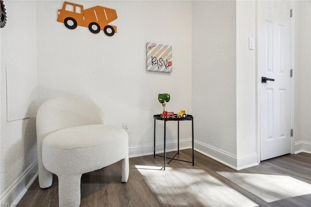 9 W Bayberry Ct, Hampton, VA 23669 - sitting room featuring baseboards and wood finished floors