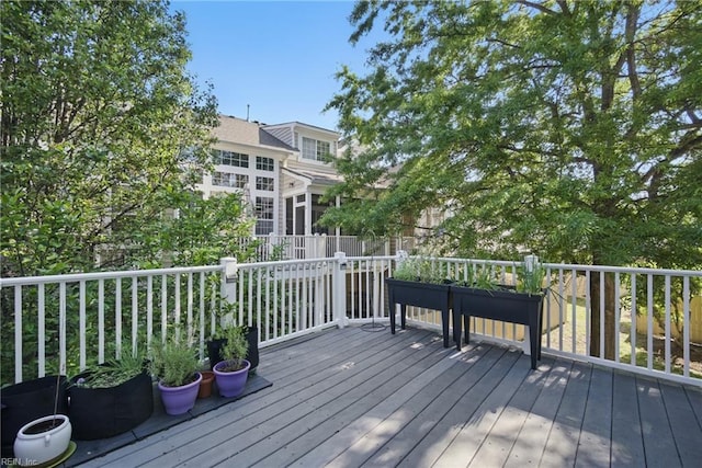 view of wooden terrace