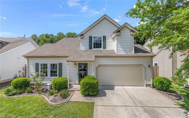 3116 Crosstimber Way, Virginia Beach, VA 23456 - traditional home featuring a shingled roof and concrete driveway