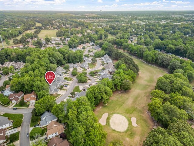 bird's eye view featuring a residential view