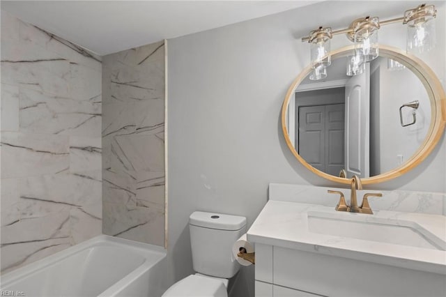 2830 Shore Dr Unit 405, Virginia Beach, VA 23451 - bathroom with toilet,  shower combination, and vanity
