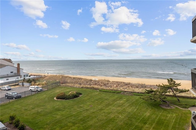 2830 Shore Dr Unit 405, Virginia Beach, VA 23451 - property view of water featuring a beach view and fence