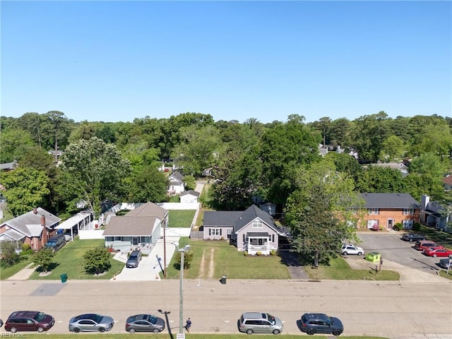 birds eye view of property featuring a residential view