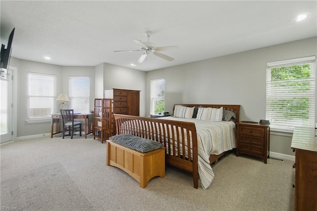 828 Vanderbilt Ave, Virginia Beach, VA 23451 - bedroom featuring baseboards, light carpet, and recessed lighting