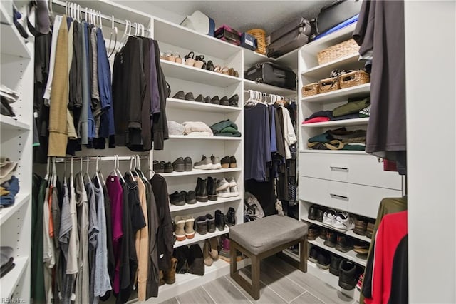 828 Vanderbilt Ave, Virginia Beach, VA 23451 - spacious closet featuring wood finished floors