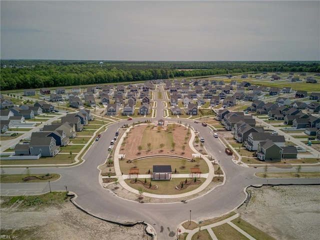 drone / aerial view featuring a residential view