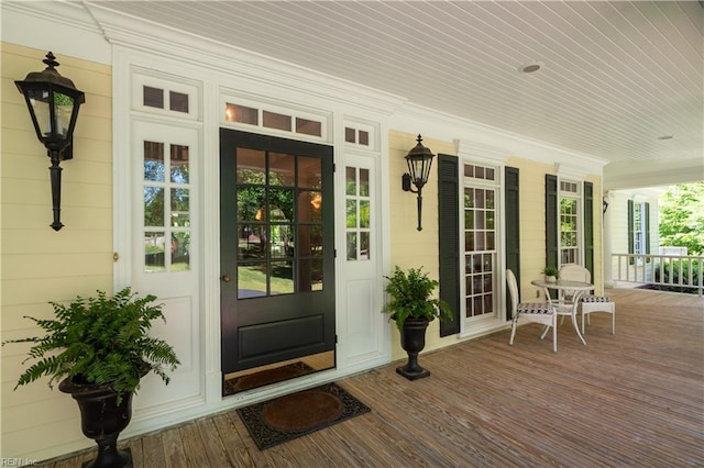 1263 Murphys Mill Rd, Suffolk, VA 23434 - doorway to property featuring a porch