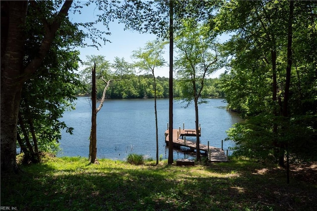 1263 Murphys Mill Rd, Suffolk, VA 23434 - view of dock with a water view