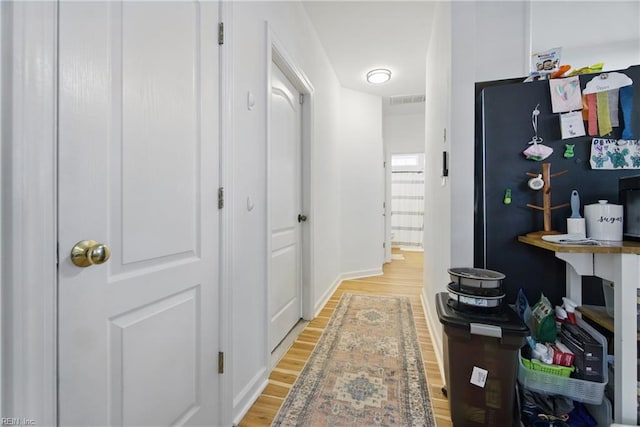 1728 Eleni Ct, Virginia Beach, VA 23453 - corridor with baseboards, light wood-type flooring, and visible vents