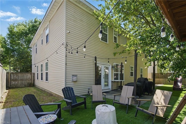 1728 Eleni Ct, Virginia Beach, VA 23453 - back of property featuring a fenced backyard and a yard