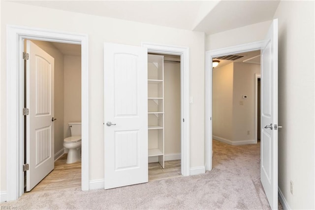 closet featuring visible vents
