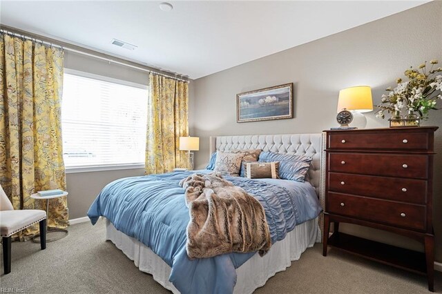 1728 Vankar Dr, Virginia Beach, VA 23456 - bedroom featuring baseboards, carpet flooring, and visible vents