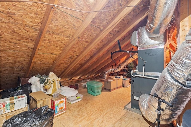 view of attic