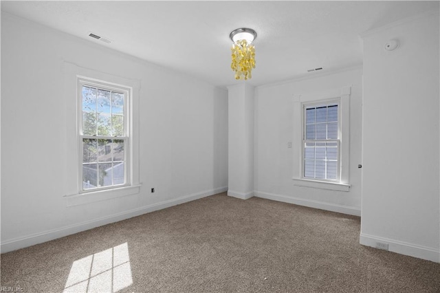 1125 Stewart St, Chesapeake, VA 23324 - carpeted spare room with baseboards and visible vents
