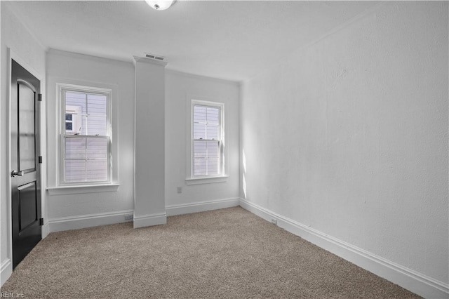 1125 Stewart St, Chesapeake, VA 23324 - unfurnished room with visible vents, carpet flooring, and baseboards