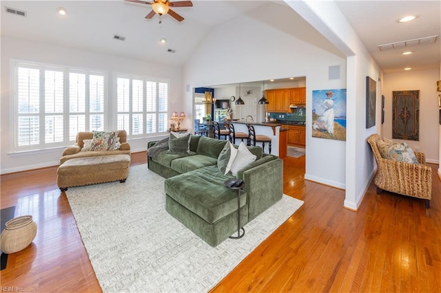 1829 Fury Way, Virginia Beach, VA 23456 - living area with baseboards, a ceiling fan, and visible vents